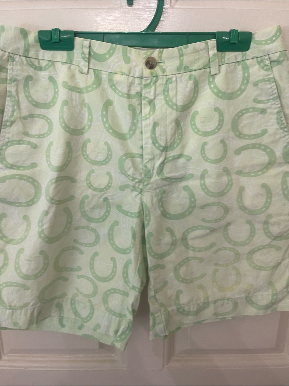 Men's vineyard vines Kentucky derby edition  Horseshoe Print Cotton Shorts